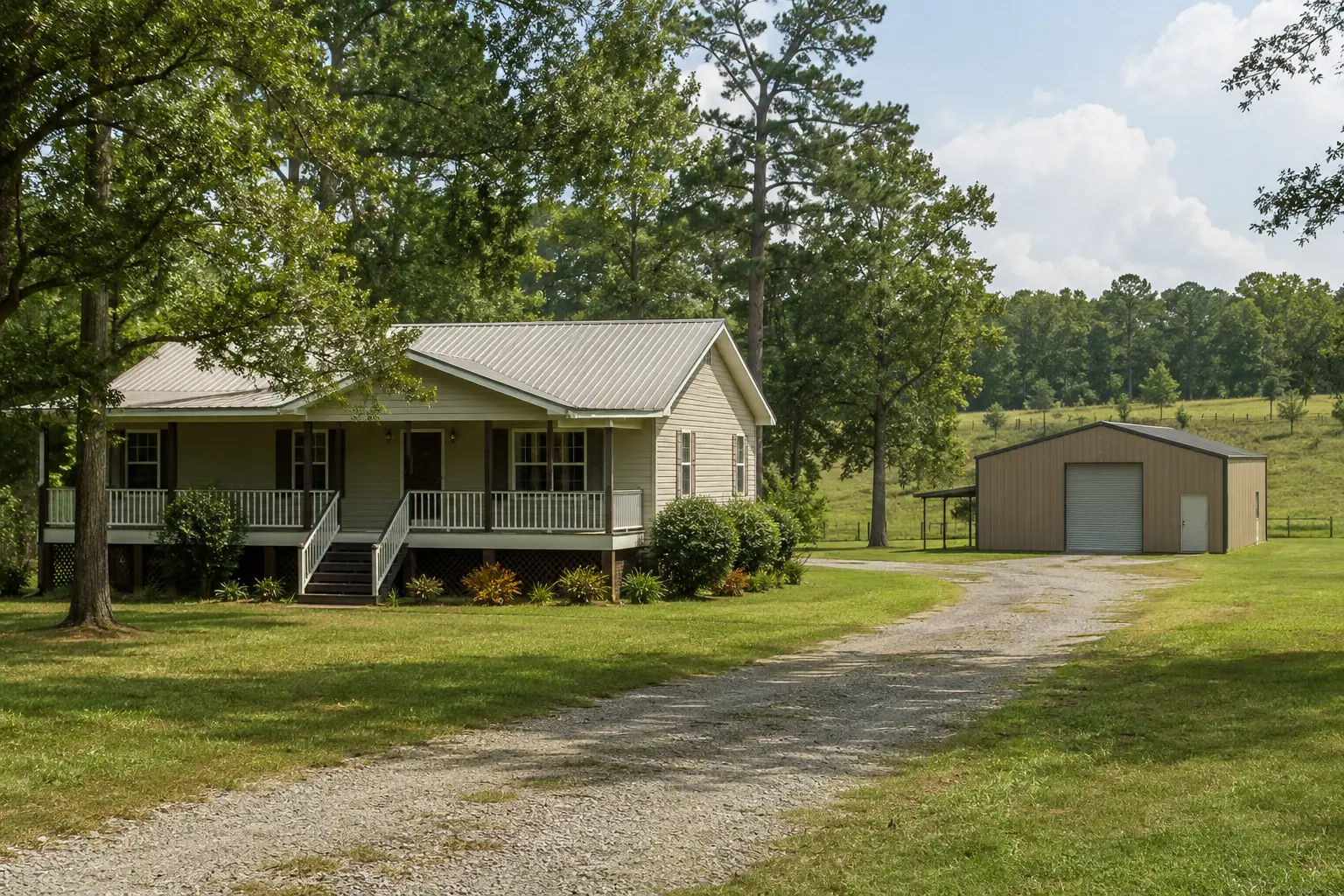 A rural north Tangipahoa home representative of the Kentwood area
